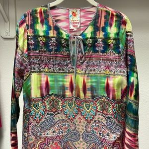 Johnny Was silk tunic